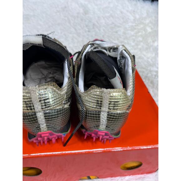 Nike Waffle Racer Shoes Womens Size 11.5 Off-White OW Fuchsia CD8180-001 *READ - Picture 5 of 14